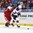 BUFFALO, NEW YORK - JANUARY 5: The Czech Republic's Jakub Lauko #20 and USA's Josh Norris #9 battle for the puck during bronze medal game action at the 2018 IIHF World Junior Championship. (Photo by Matt Zambonin/HHOF-IIHF Images)

